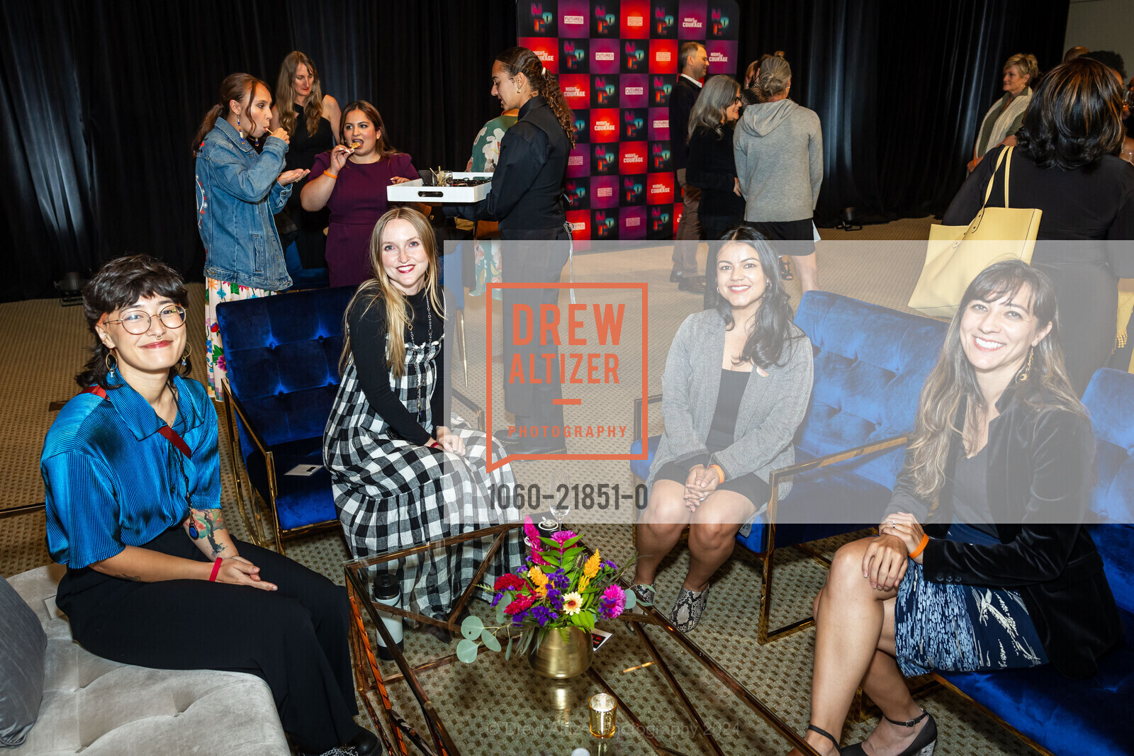 Emma Goldhoff, Megha Rimal, Anisa Ali, NIGHT OF COURAGE 2024 hosted by Futures Without Violence, Presidio Theatre. 2340 Chestnut St, September 25th, 2024, Photo #1060-21851-0 Emma Goldhoff, Megha Rimal, Anisa Ali, Photo #1060-21851-0