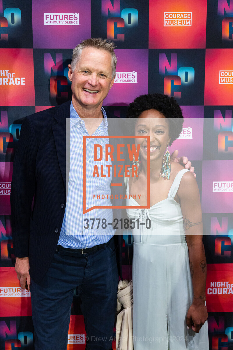 Steve Kerr, Taylor Dumpson-Lippincott, NIGHT OF COURAGE 2024 hosted by Futures Without Violence, Presidio Theatre. 2340 Chestnut St, September 25th, 2024, Photo #3778-21851-0 Steve Kerr, Taylor Dumpson-Lippincott, Photo #3778-21851-0