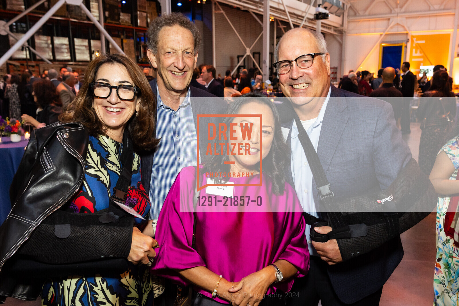 Pam Baer, Larry Baer, Maybelene Young, Ron Young, SF Marin Food Bank hosts ONE BIG TABLE 2024, SF Marin Food Bank. 900 Pennsylvania Ave, September 28th, 2024, Photo #1291-21857-0 Pam Baer, Larry Baer, Maybelene Young, Ron Young, Photo #1291-21857-0