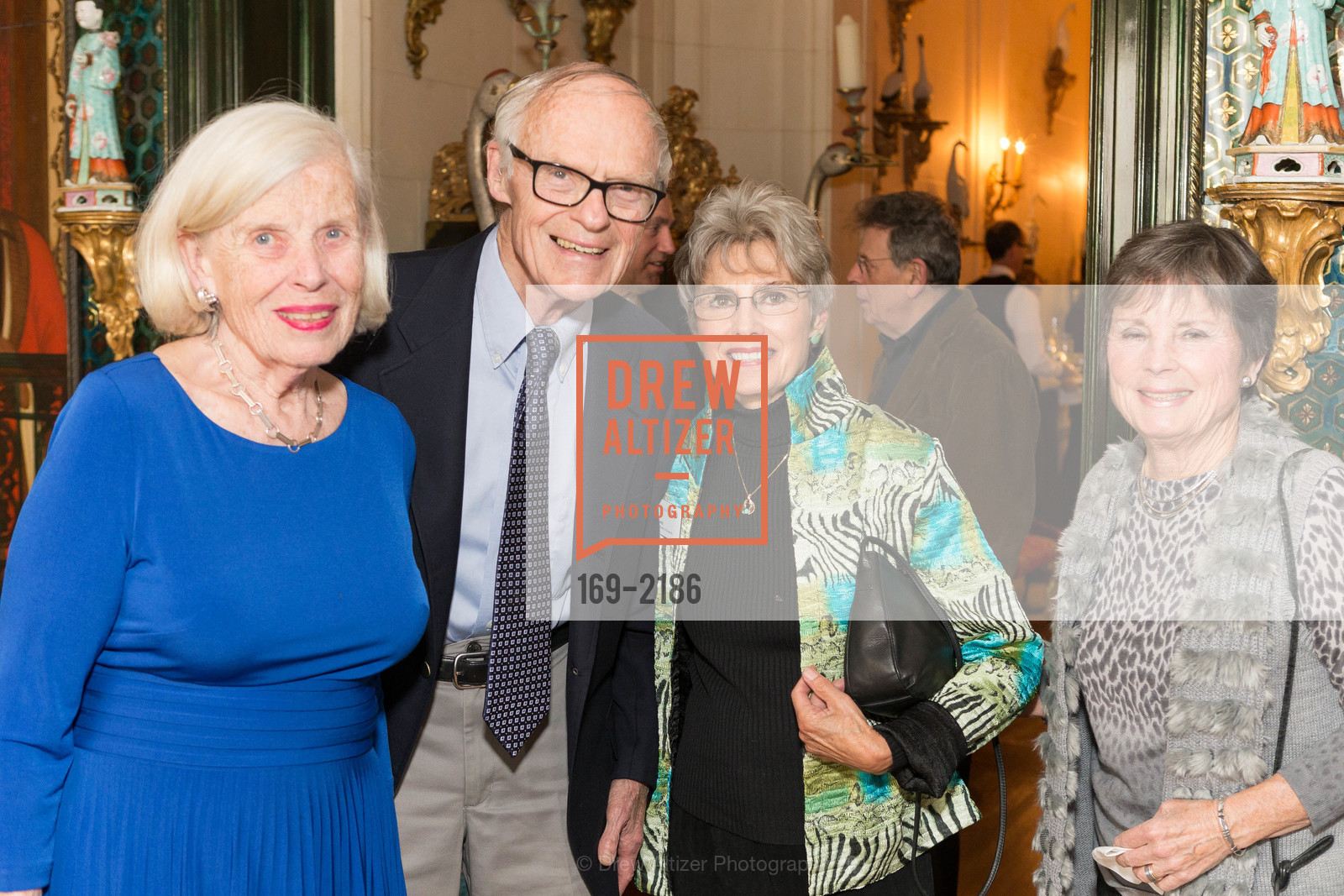 Betty Wallerstein, Gray Patton, Dina Kuntz, Sherry Parker, Gordon and Ann Getty Host Opera Parallele with Composer Philip Glass, Private Residence, May 11th, 2017, Photo #169-2186 Betty Wallerstein, Gray Patton, Dina Kuntz, Sherry Parker, Photo #169-2186