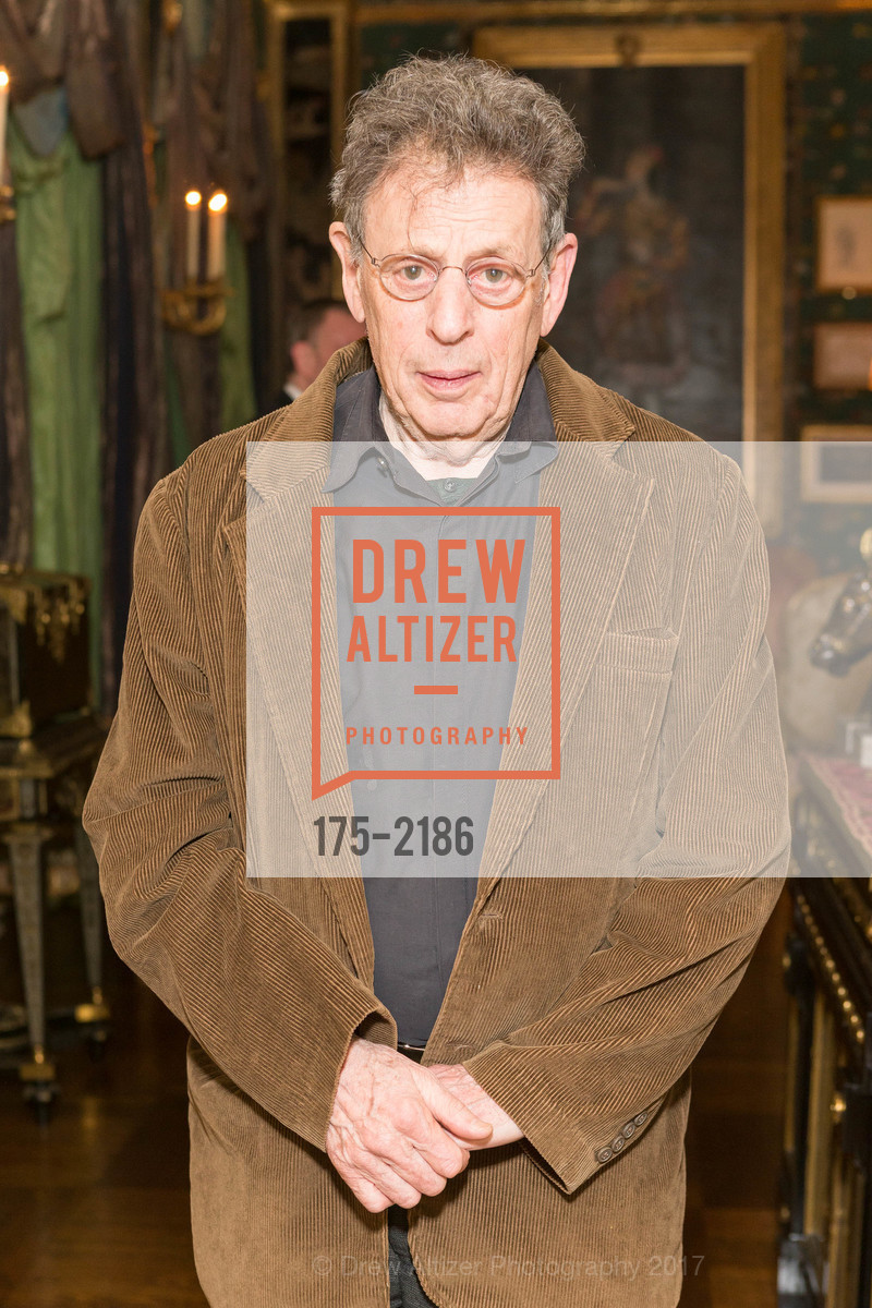 Philip Glass, Gordon and Ann Getty Host Opera Parallele with Composer Philip Glass, Private Residence, May 11th, 2017, Photo #175-2186 Philip Glass, Photo #175-2186