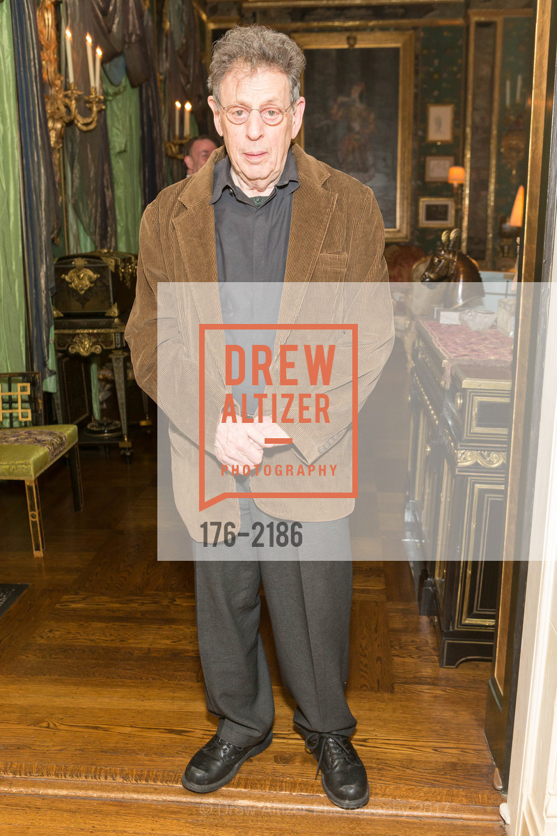 Philip Glass, Gordon and Ann Getty Host Opera Parallele with Composer Philip Glass, Private Residence, May 11th, 2017, Photo #176-2186 Philip Glass, Photo #176-2186