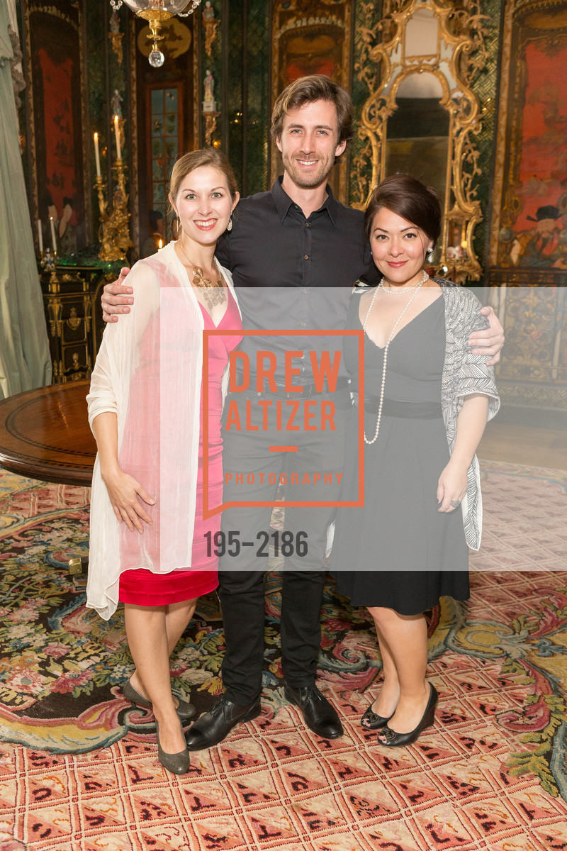 Rachel Schutz, Javier Hadleigh, Kindra Scharich, Gordon and Ann Getty Host Opera Parallele with Composer Philip Glass, Private Residence, May 11th, 2017, Photo #195-2186 Rachel Schutz, Javier Hadleigh, Kindra Scharich, Photo #195-2186