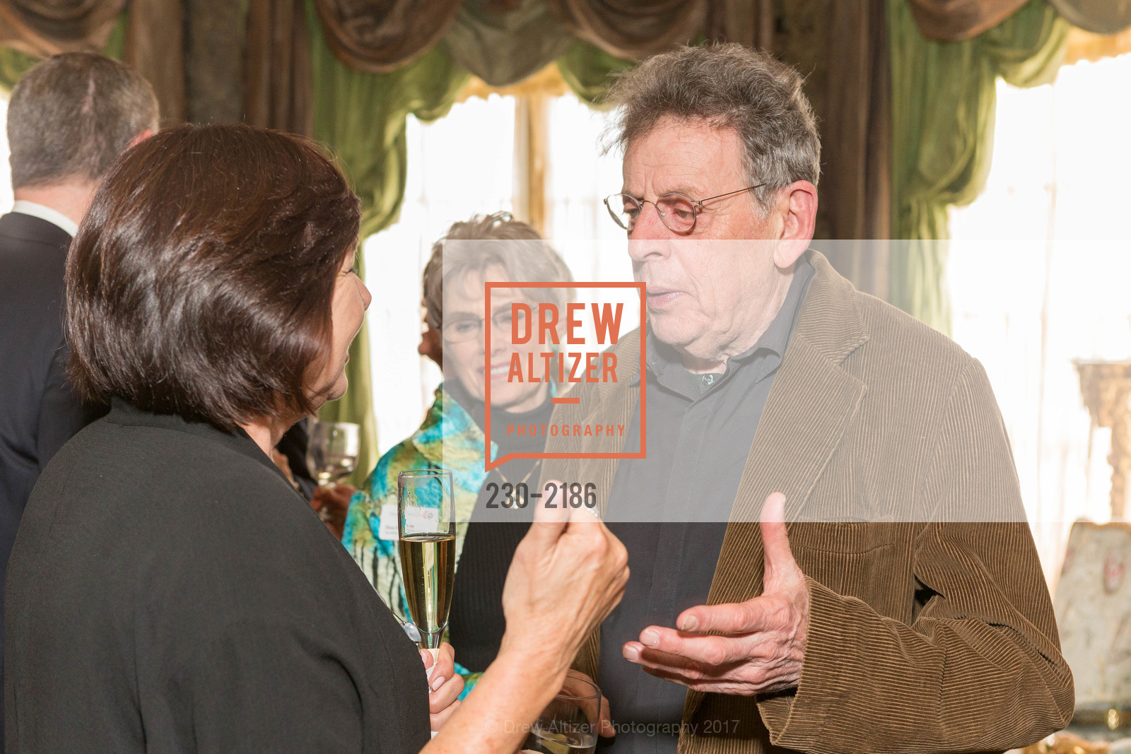 Philip Glass, Gordon and Ann Getty Host Opera Parallele with Composer Philip Glass, Private Residence, May 11th, 2017, Photo #230-2186 Philip Glass, Photo #230-2186