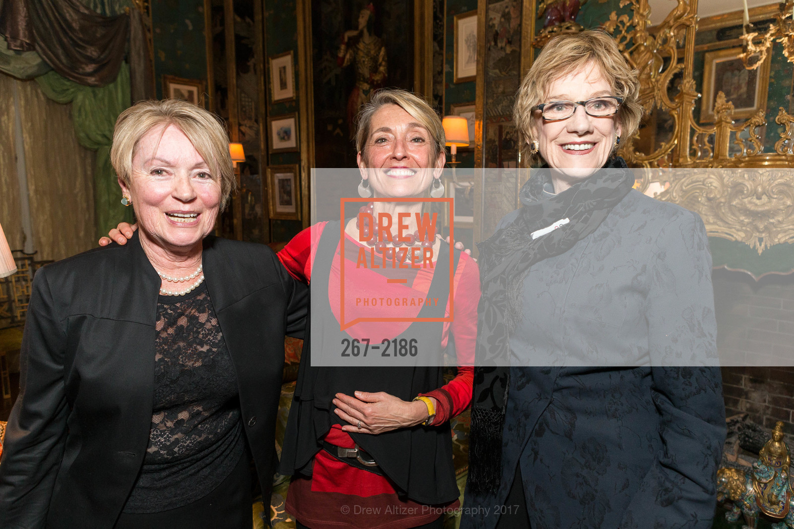 Maria Dichov, Nicole Paiement, Alice Morisson, Gordon and Ann Getty Host Opera Parallele with Composer Philip Glass, Private Residence, May 11th, 2017, Photo #267-2186 Maria Dichov, Nicole Paiement, Alice Morisson, Photo #267-2186