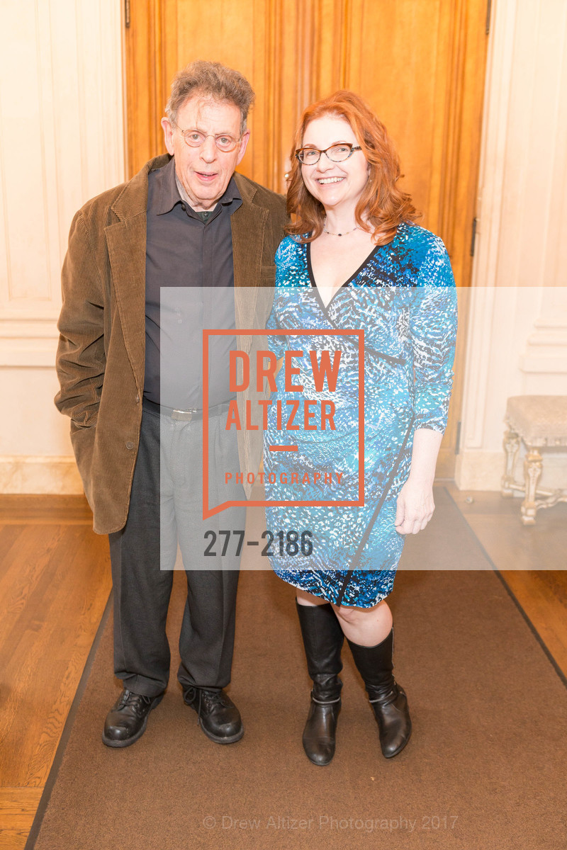 Philip Glass, Lisa Delan, Gordon and Ann Getty Host Opera Parallele with Composer Philip Glass, Private Residence, May 11th, 2017, Photo #277-2186 Philip Glass, Lisa Delan, Photo #277-2186