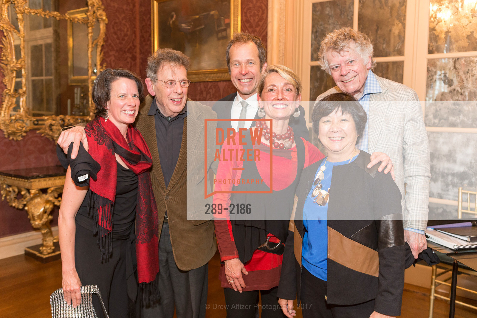 Amy Seiwert, Philip Glass, Brian Staufenbiel, Nicole Paiement, Gordon Getty, Debbie Chinn, Gordon and Ann Getty Host Opera Parallele with Composer Philip Glass, Private Residence, May 11th, 2017, Photo #289-2186 Amy Seiwert, Philip Glass, Brian Staufenbiel, Nicole Paiement, Gordon Getty, Debbie Chinn, Photo #289-2186