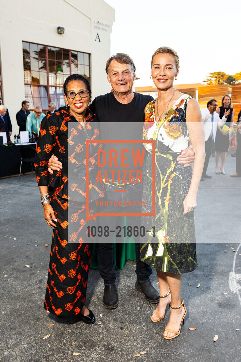 Ann Claire Williams, David Warner, Connie Nielsen, Voices of Kibera 10 Year Anniversary Celebration, 308 Gallery. 2 Marina Blvd, October 2nd, 2024, Photo #1098-21860-1 Ann Claire Williams, David Warner, Connie Nielsen, Photo #1098-21860-1