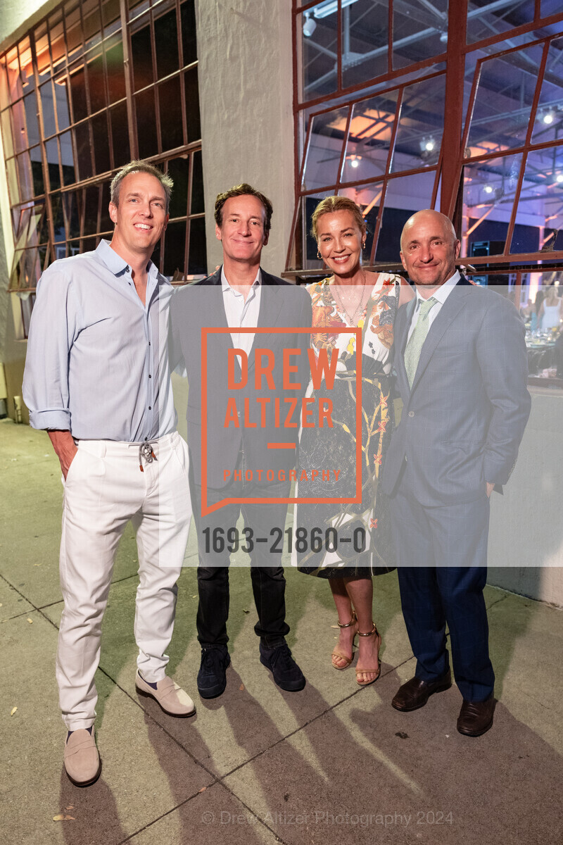 Alec Perkins, Todd Traina, Connie Nielsen, Dave Dupont, Voices of Kibera 10 Year Anniversary Celebration, 308 Gallery. 2 Marina Blvd, October 2nd, 2024, Photo #1693-21860-0 Alec Perkins, Todd Traina, Connie Nielsen, Dave Dupont, Photo #1693-21860-0