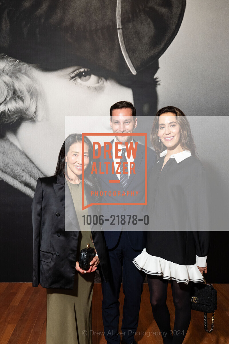 Sharon Kim, Nick Deimel, Becky Heldfond, The de Young hosts Tamara de Lempicka Donor Opening Reception 2024, Fine Arts Museums of San Francisco. 50 Hagiwara Tea Garden Drive, October 10th, 2024, Photo #1006-21878-0 Sharon Kim, Nick Deimel, Becky Heldfond, Photo #1006-21878-0