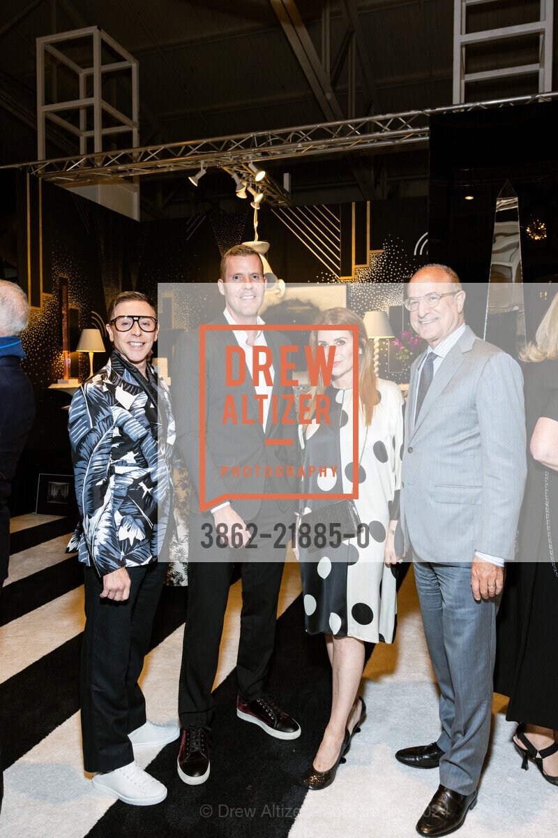 Mark Rhoades, Frank Nolan, Farah Makras, Victor Makras, The San Francisco Fall Show's 42nd Anniversary Opening Night Gala, Fort Mason Center. Fort Mason Center, October 16th, 2024, Photo #3862-21885-0 Mark Rhoades, Frank Nolan, Farah Makras, Victor Makras, Photo #3862-21885-0