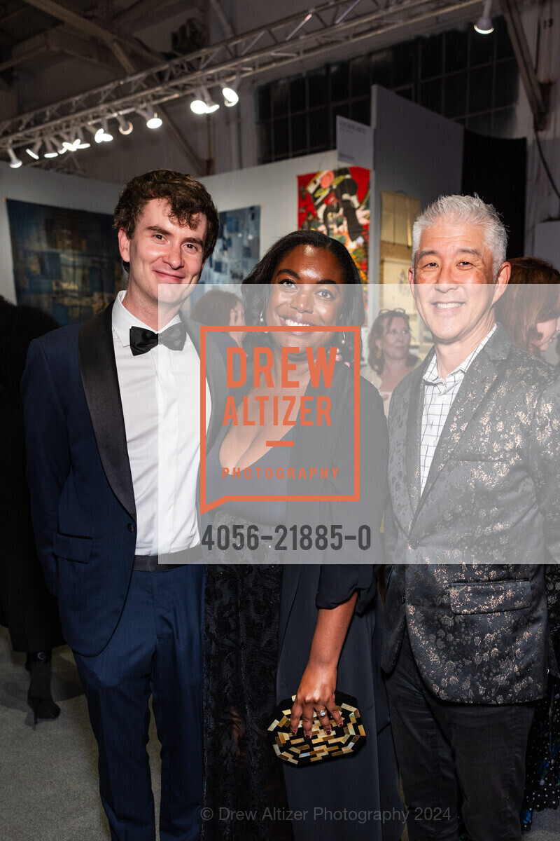 Steven Bills, Lauren Foster, Chris Hirano, The San Francisco Fall Show's 42nd Anniversary Opening Night Gala, Fort Mason Center. Fort Mason Center, October 16th, 2024, Photo #4056-21885-0 Steven Bills, Lauren Foster, Chris Hirano, Photo #4056-21885-0