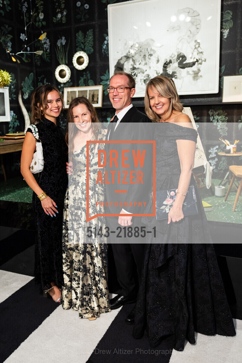 Natalie Nelson, Alissa Ford, Tom Hertenstein, Holly Sherratt, The San Francisco Fall Show's 42nd Anniversary Opening Night Gala, Fort Mason Center. Fort Mason Center, October 16th, 2024, Photo #5143-21885-1 Natalie Nelson, Alissa Ford, Tom Hertenstein, Holly Sherratt, Photo #5143-21885-1
