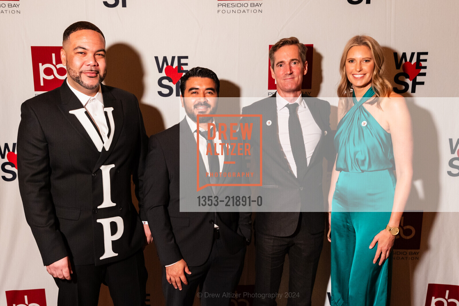 Brandon Madison, Jarek Romero, Matthew Berglund, Catrina Lemesany, welovesf Gala & Fundraiser 2024, St Joseph's Art Society. 1401 Howard St, October 17th, 2024, Photo #1353-21891-0 Brandon Madison, Jarek Romero, Matthew Berglund, Catrina Lemesany, Photo #1353-21891-0