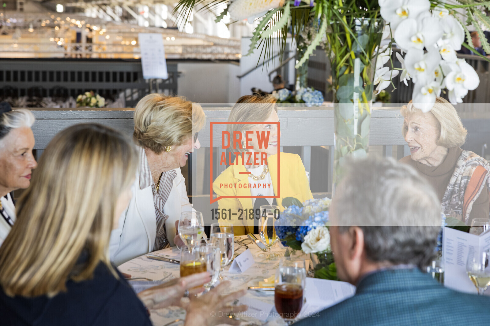 Susan Engs, Jane Gammill, Marcia Forman, The Garden Conservancy's Annual Luncheon, Fort Mason Center for the Arts & Culture. 2 Marina Boulevard, October 18th, 2024, Photo #1561-21894-0 Susan Engs, Jane Gammill, Marcia Forman, Photo #1561-21894-0