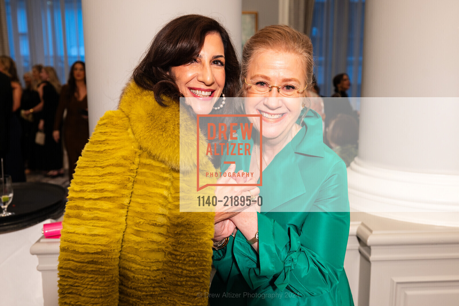 Rebecca Saroyan, Carol Benz, The Junior League of San Francisco Women's Leadership Gala, Palace Hotel. 2 New Montgomery St, October 18th, 2024, Photo #1140-21895-0 Rebecca Saroyan, Carol Benz, Photo #1140-21895-0