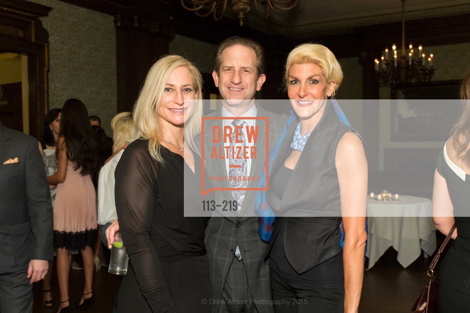Joni Binder, Robert Shwarts, Karen Caldwell, Champagne Reception & Screening of Million Dollar Listing San Francisco, University Club. 800 Powell St, August 5th, 2015,Drew Altizer, Drew Altizer Photography, full-service agency, private events, San Francisco photographer, photographer california