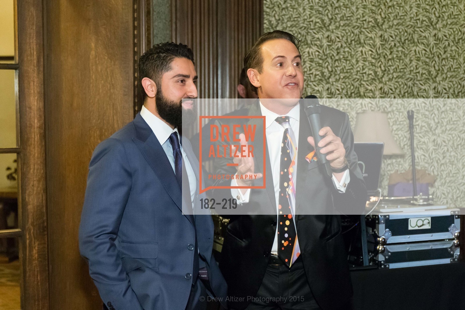Roh Habibi, Joel Goodrich, Champagne Reception & Screening of Million Dollar Listing San Francisco, University Club. 800 Powell St, August 5th, 2015,Drew Altizer, Drew Altizer Photography, full-service agency, private events, San Francisco photographer, photographer california