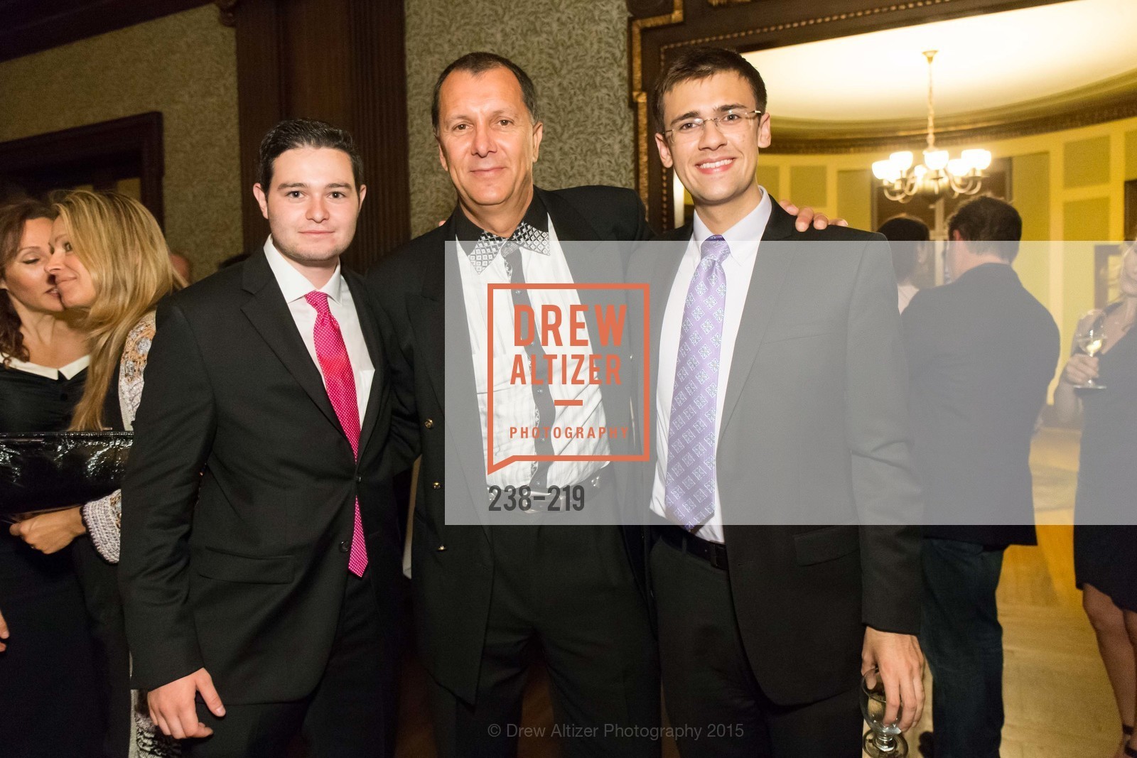 Pierre Laury, Patrick Renaus, Arro Hedrick Smith, Champagne Reception & Screening of Million Dollar Listing San Francisco, University Club. 800 Powell St, August 5th, 2015,Drew Altizer, Drew Altizer Photography, full-service agency, private events, San Francisco photographer, photographer california