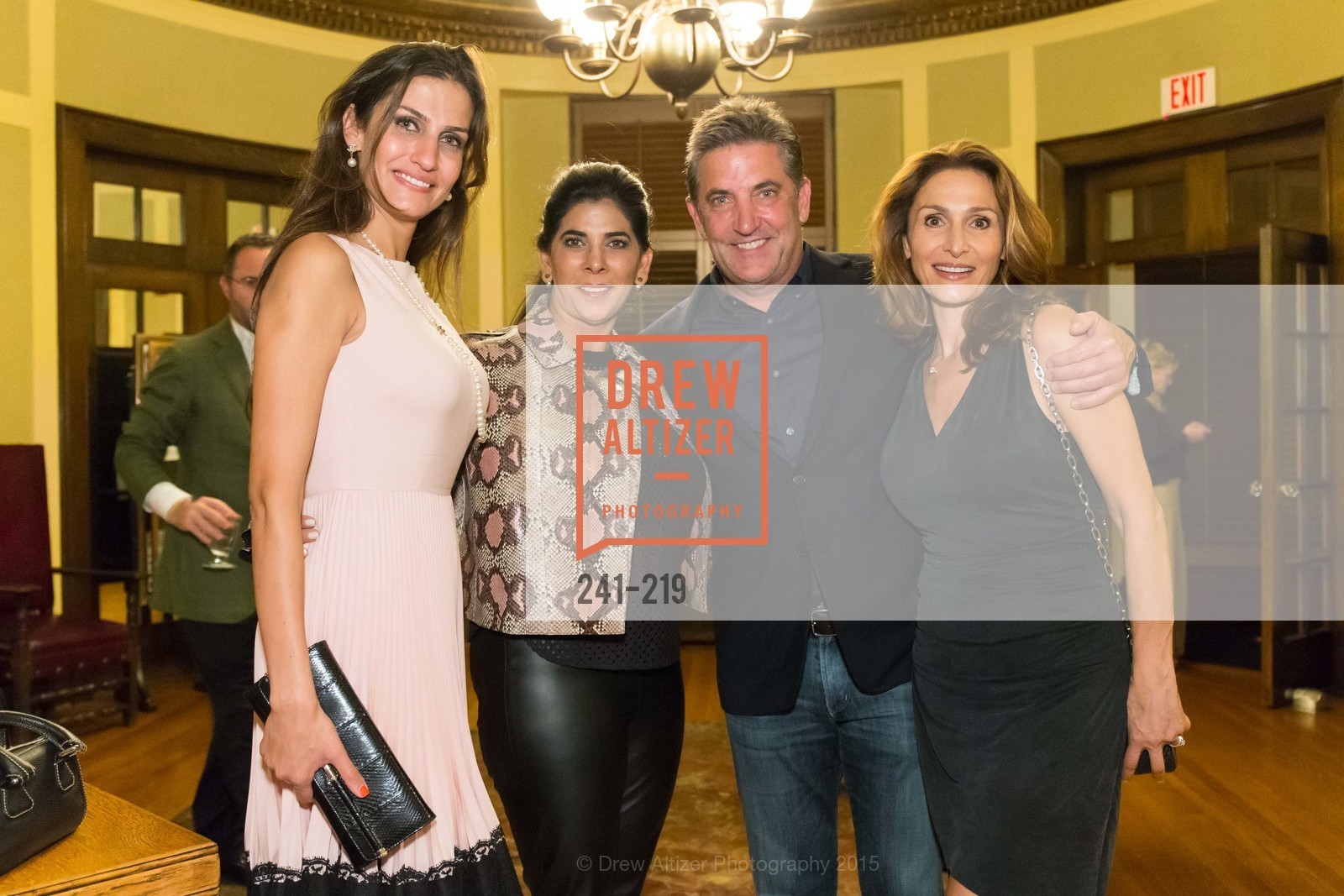 Leyla Alhosseini, Sujata Pherwani, Dennis Higgs, Sabrina Higgs, Champagne Reception & Screening of Million Dollar Listing San Francisco, University Club. 800 Powell St, August 5th, 2015,Drew Altizer, Drew Altizer Photography, full-service agency, private events, San Francisco photographer, photographer california