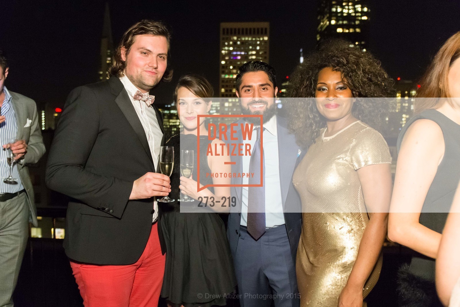 Romain Colignon, Laura Brossard, Roh Habibi, Chaundra Woods, Champagne Reception & Screening of Million Dollar Listing San Francisco, University Club. 800 Powell St, August 5th, 2015,Drew Altizer, Drew Altizer Photography, full-service agency, private events, San Francisco photographer, photographer california