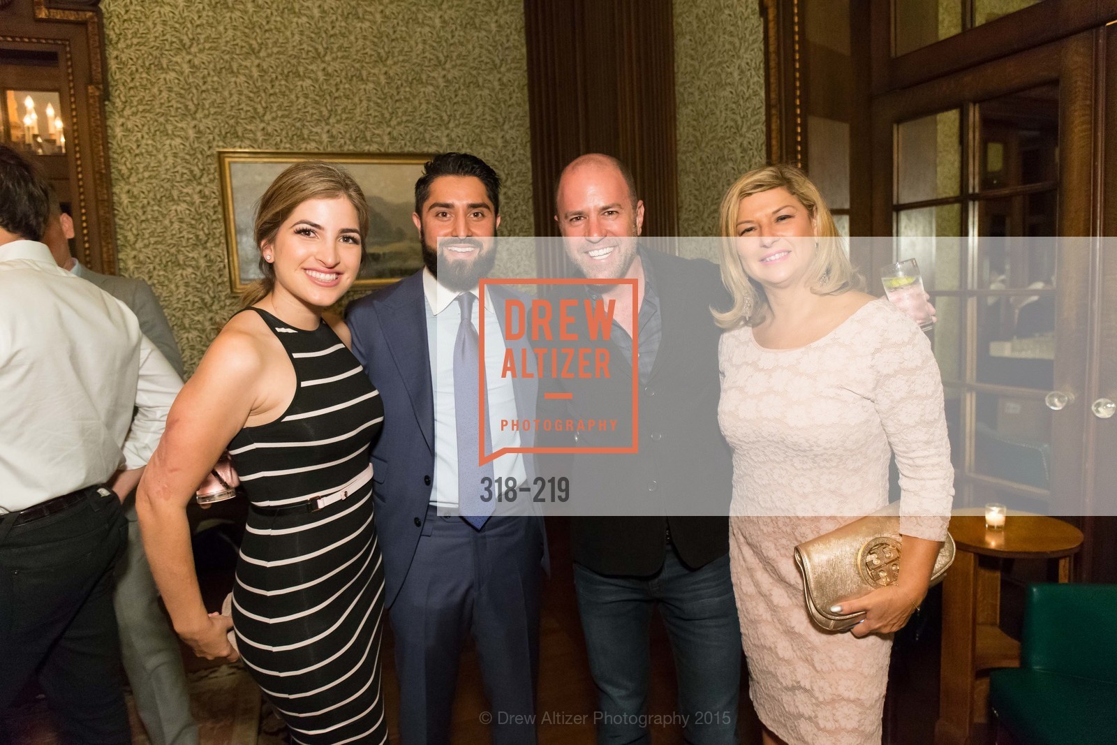 Shugufa Habibi, Roh Habibi, Scott Siegel, Jaackie Teplitzky, Champagne Reception & Screening of Million Dollar Listing San Francisco, University Club. 800 Powell St, August 5th, 2015