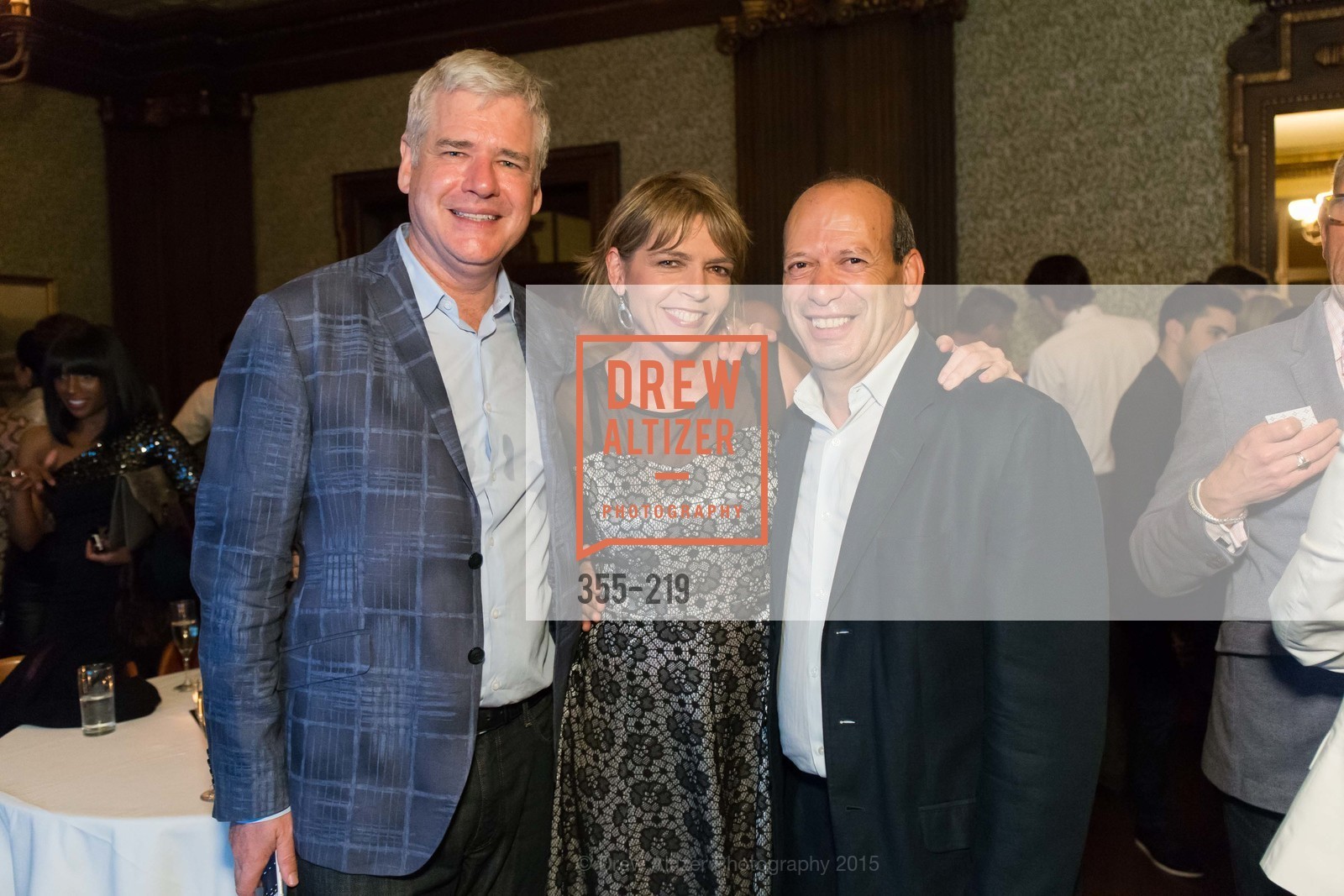 David Costello, Beth Schntizer, Nourredine Azouaou, Champagne Reception & Screening of Million Dollar Listing San Francisco, University Club. 800 Powell St, August 5th, 2015,Drew Altizer, Drew Altizer Photography, full-service agency, private events, San Francisco photographer, photographer california