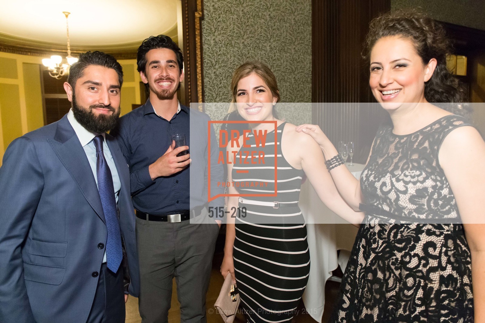 Roh Habibi, Omar Kohgadai, Shugufa Habibi, Fatima Lavour, Champagne Reception & Screening of Million Dollar Listing San Francisco, University Club. 800 Powell St, August 5th, 2015,Drew Altizer, Drew Altizer Photography, full-service event agency, private events, San Francisco photographer, photographer California