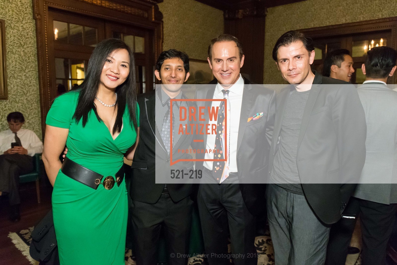 Jane Lee, Aasim Saied, Joel Goodrich, Damion Matthews, Champagne Reception & Screening of Million Dollar Listing San Francisco, University Club. 800 Powell St, August 5th, 2015,Drew Altizer, Drew Altizer Photography, full-service event agency, private events, San Francisco photographer, photographer California