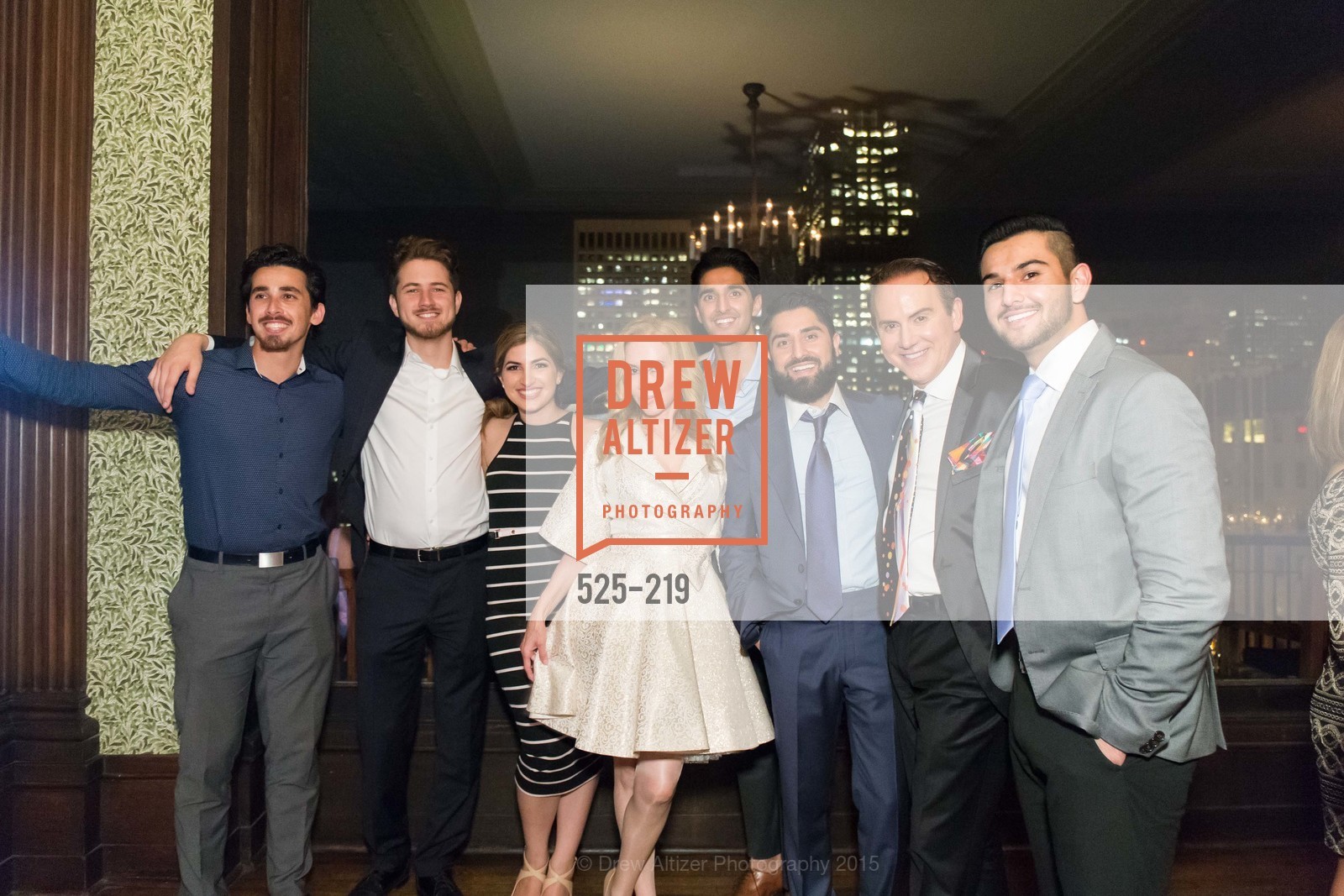 Chaundra Woods, Svetlana Jilenko, Omar Kohgadai, Harris Habibi, Fatima Lavour, Shugufa Habibi, Sophie Azouaou, Ramin Habibi, Roh Habibi, Joel Goodrich, Obeid Habibi, Champagne Reception & Screening of Million Dollar Listing San Francisco, University Club. 800 Powell St, August 5th, 2015,Drew Altizer, Drew Altizer Photography, full-service agency, private events, San Francisco photographer, photographer california