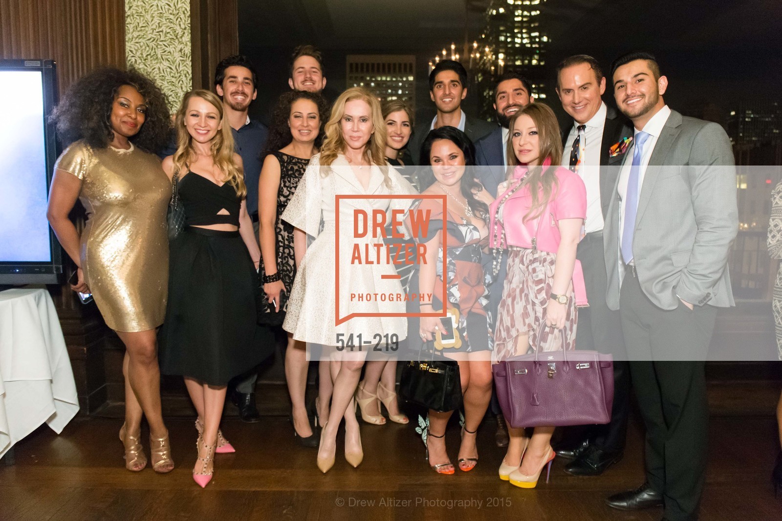 Chaundra Woods, Svetlana Jilenko, Omar Kohgadai, Harris Habibi, Fatima Lavour, Shugufa Habibi, Sophie Azouaou, Ramin Habibi, Roh Habibi, Joel Goodrich, Obeid Habibi, Champagne Reception & Screening of Million Dollar Listing San Francisco, University Club. 800 Powell St, August 5th, 2015,Drew Altizer, Drew Altizer Photography, full-service agency, private events, San Francisco photographer, photographer california