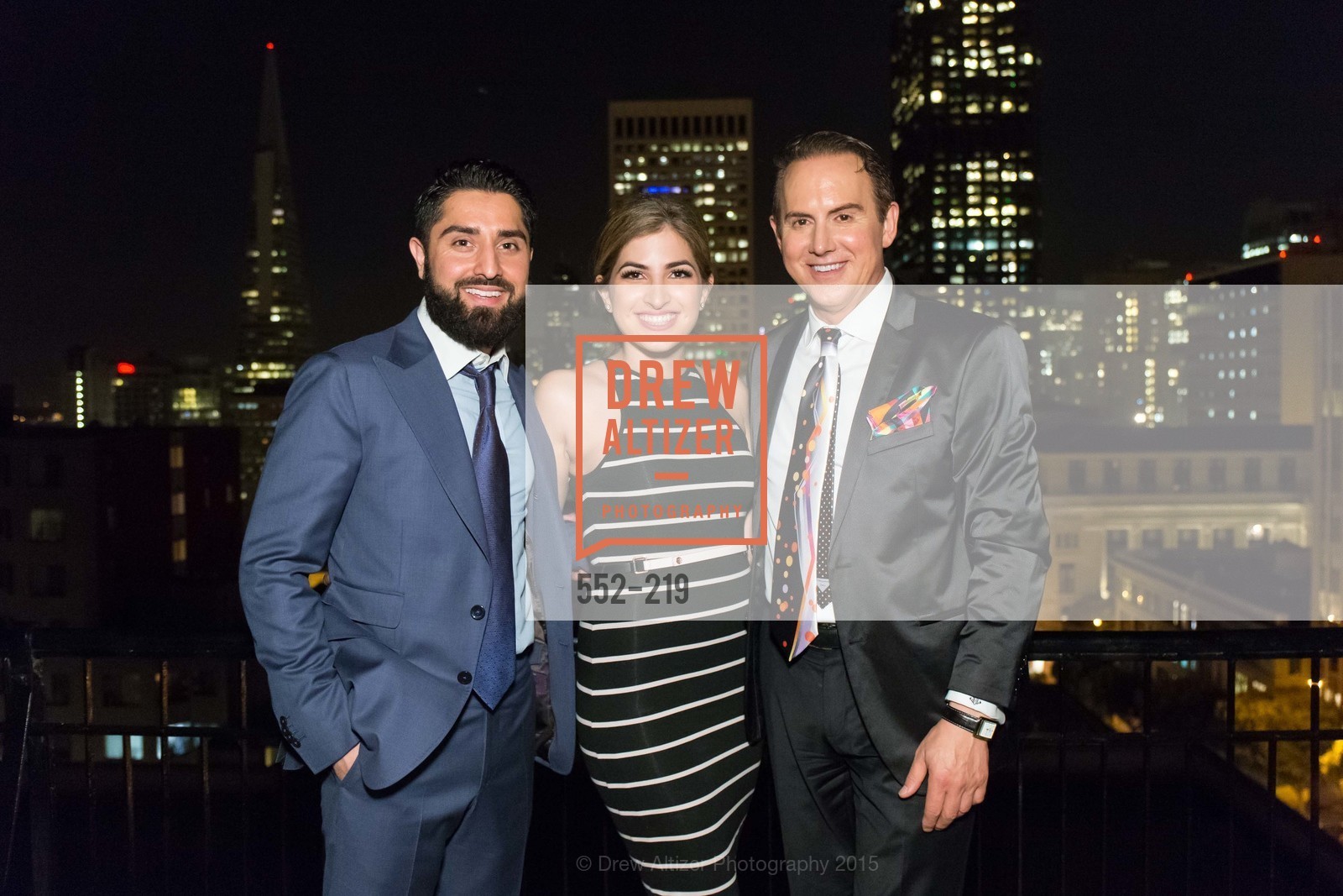 Roh Habibi, Shugufa Habibi, Joel Goodrich, Champagne Reception & Screening of Million Dollar Listing San Francisco, University Club. 800 Powell St, August 5th, 2015,Drew Altizer, Drew Altizer Photography, full-service agency, private events, San Francisco photographer, photographer california