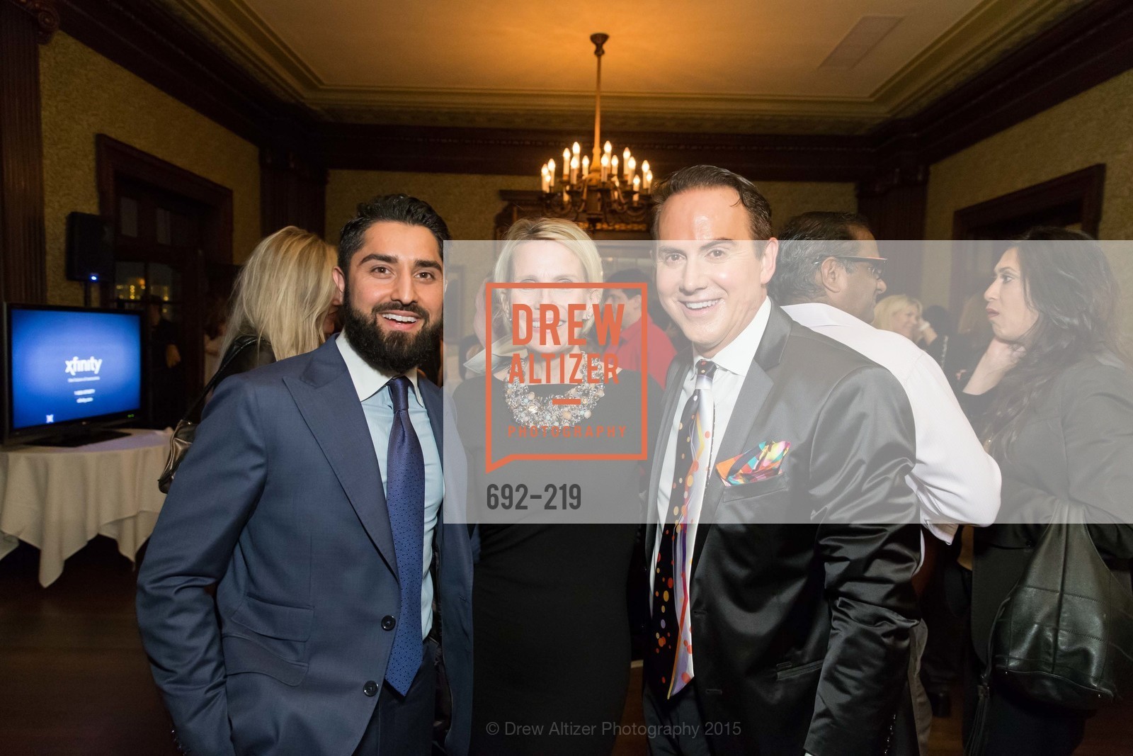 Roh Habibi, Susanne van Hecke, Joel Goodrich, Champagne Reception & Screening of Million Dollar Listing San Francisco, University Club. 800 Powell St, August 5th, 2015,Drew Altizer, Drew Altizer Photography, full-service agency, private events, San Francisco photographer, photographer california