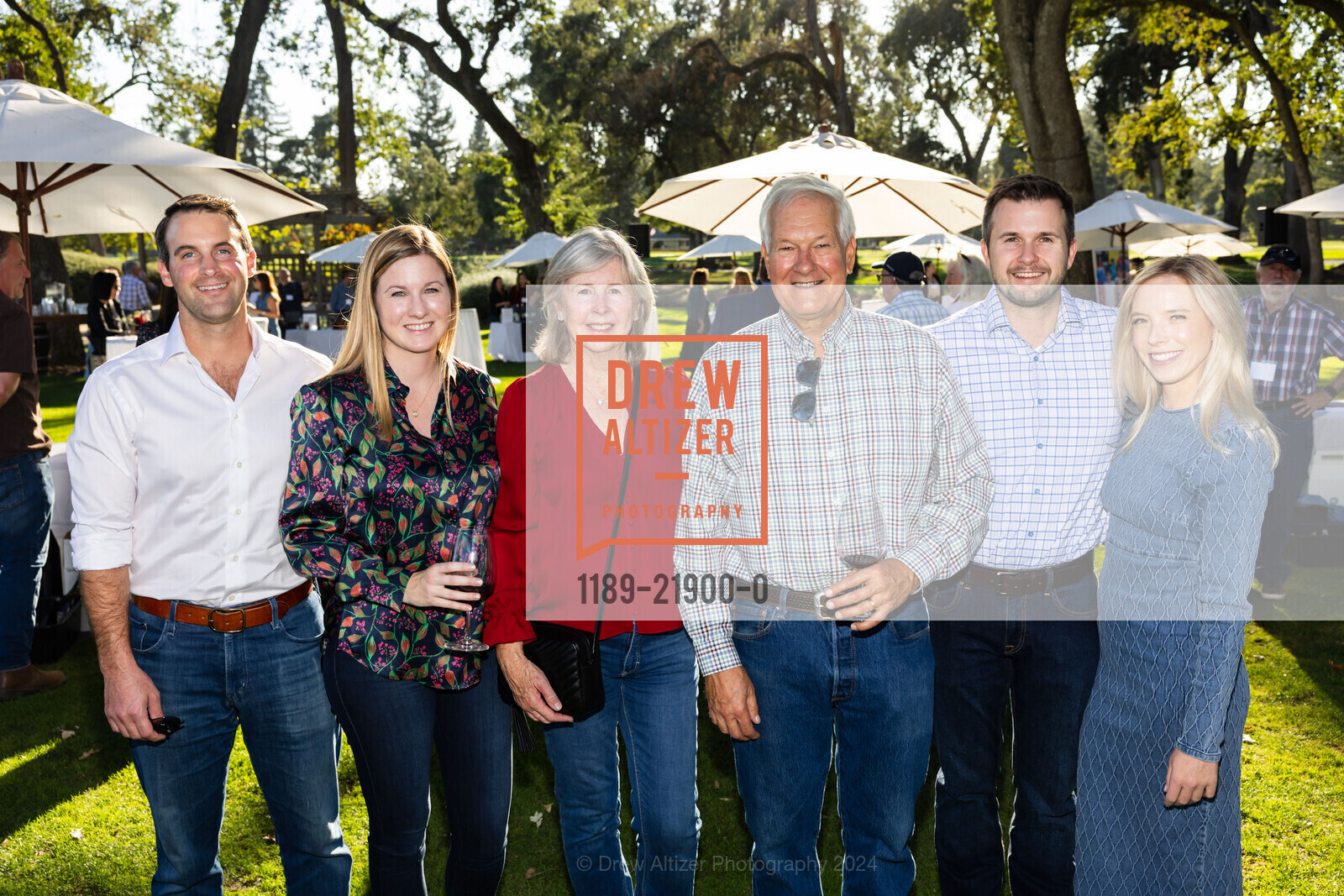 Greg Bender, Haley Bender, Nancy Alvarez, Michael Alvarez, Brad Alvarez, Amy Hanna, Family House's 2024 CABERNET FOR CONNOISSEURS, The Grove at Silverado Resort. 1600 Atlas Peak Road, October 19th, 2024, Photo #1189-21900-0 Greg Bender, Haley Bender, Nancy Alvarez, Michael Alvarez, Brad Alvarez, Amy Hanna, Photo #1189-21900-0