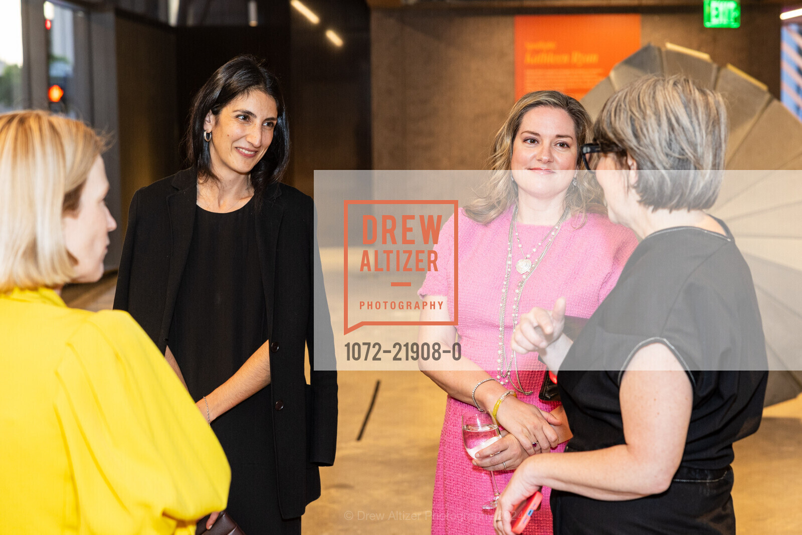 Sophia Kinell, Rebecca Henderson, Ali Gass, ICA SF Downtown Launch Party, ICA SF. 245 Montgomery St, October 24th, 2024, Photo #1072-21908-0 Sophia Kinell, Rebecca Henderson, Ali Gass, Photo #1072-21908-0