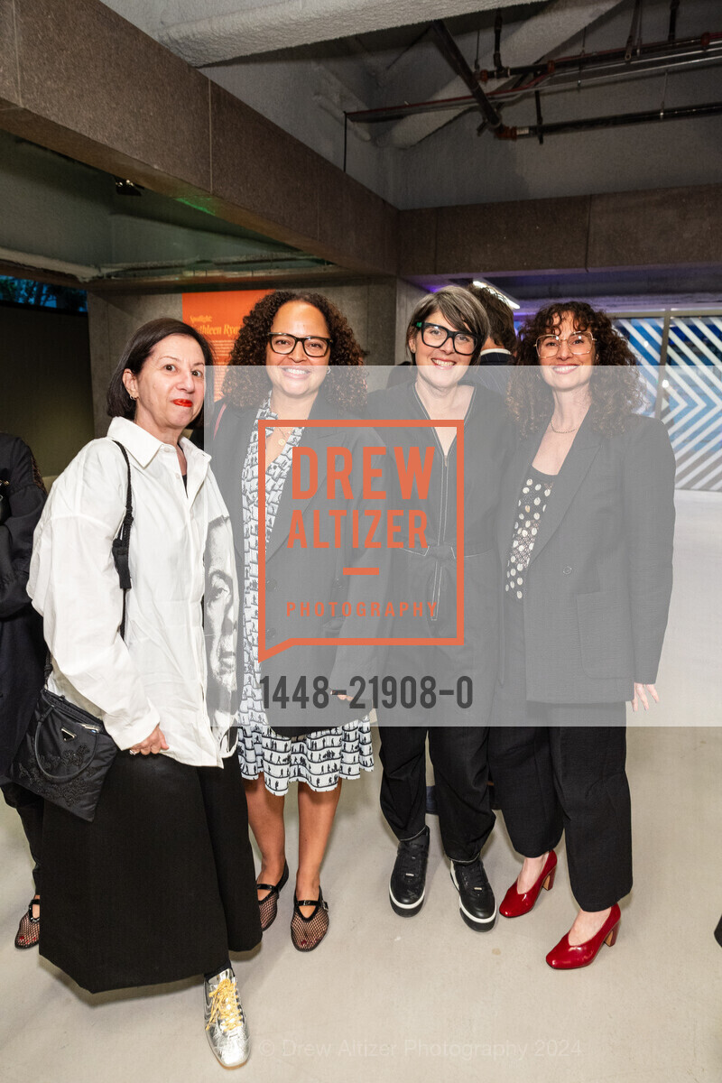 Pamela Hornik, Louisa Gloger, Ali Gass, Sarah Galender Meyer, ICA SF Downtown Launch Party, ICA SF. 245 Montgomery St, October 24th, 2024, Photo #1448-21908-0 Pamela Hornik, Louisa Gloger, Ali Gass, Sarah Galender Meyer, Photo #1448-21908-0