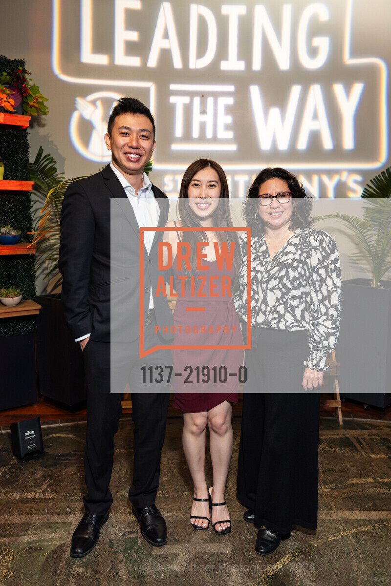 Jack Liu, Jenny Wu, Shirley Prowse, St. Anthony's 3rd Annual LEADING THE WAY Awards Ceremony, Terra Gallery. 511 Harrison Street, October 24th, 2024, Photo #1137-21910-0 Jack Liu, Jenny Wu, Shirley Prowse, Photo #1137-21910-0