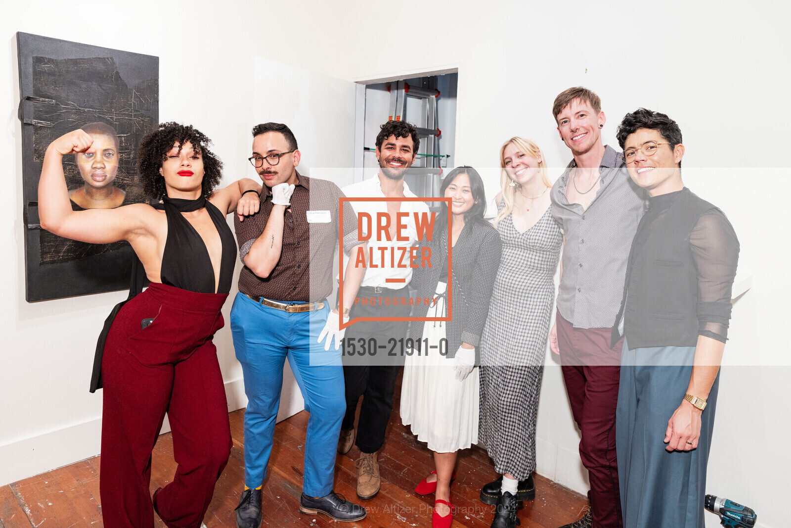 Natalia Roberts, Nick Maltagliati, Mariel Paat, Kit Robbins, Root Division's 2024 Annual Art Auction, Root Division. 1131 Mission St, October 24th, 2024, Photo #1530-21911-0 Natalia Roberts, Nick Maltagliati, Mariel Paat, Kit Robbins, Photo #1530-21911-0