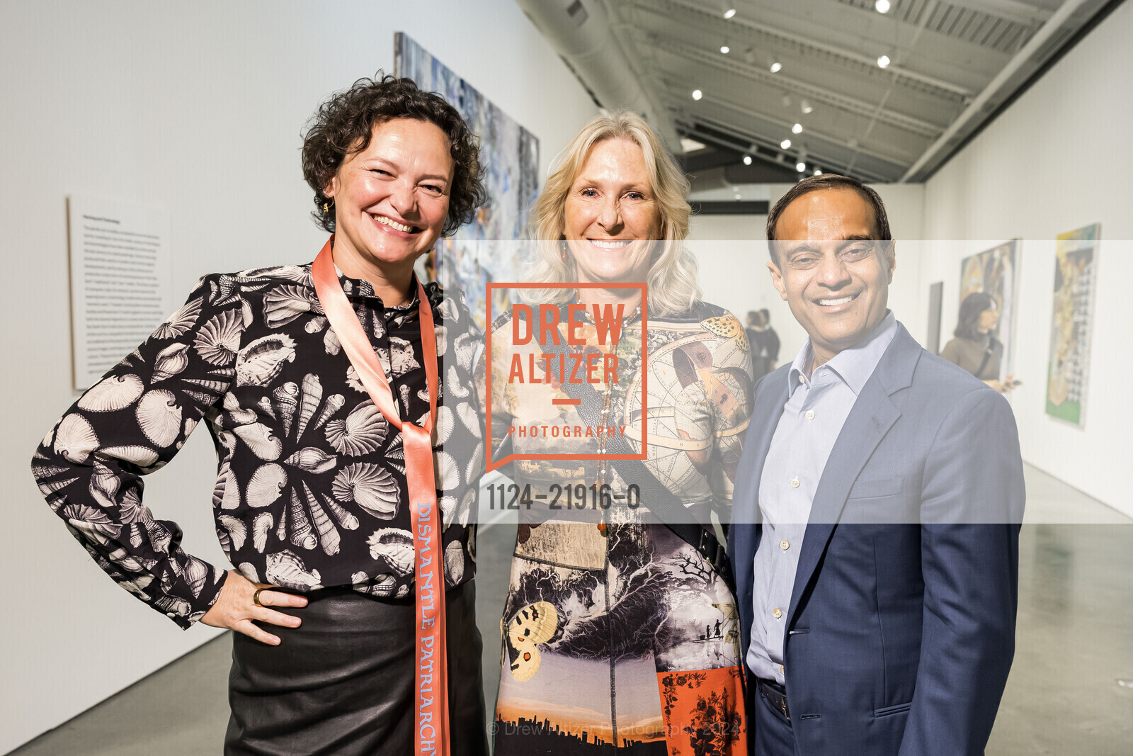 Cecilia Alemani, Michele Rodgers, Gaurav Garg, Making Their Mark: Works from the Shah Garg Collection, BAMFA. 2155 Center St, October 26th, 2024, Photo #1124-21916-0 Cecilia Alemani, Michele Rodgers, Gaurav Garg, Photo #1124-21916-0
