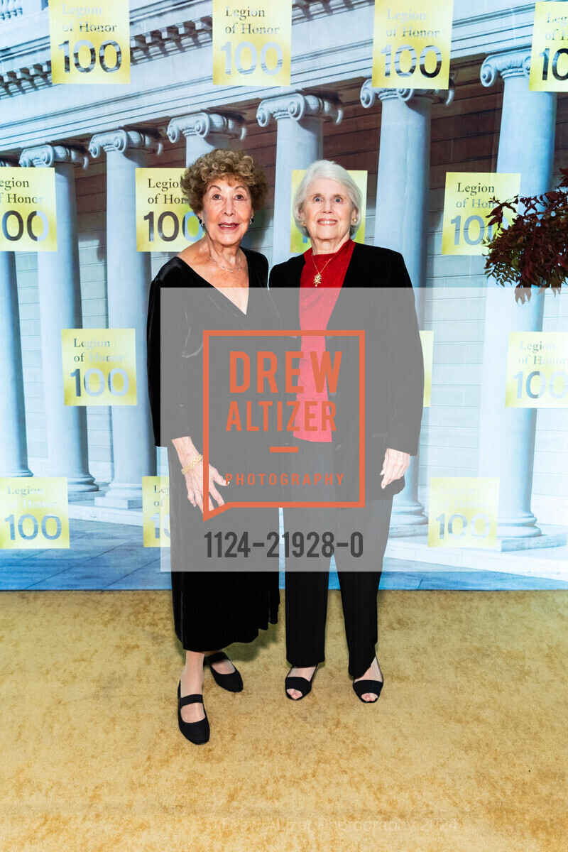 Sybil Kleinfeld, Sheila Stewart, Legion of Honor Centennial Black-Tie Dinner, Legion of Honor. 100 34th Ave, November 7th, 2024, Photo #1124-21928-0 Sybil Kleinfeld, Sheila Stewart, Photo #1124-21928-0