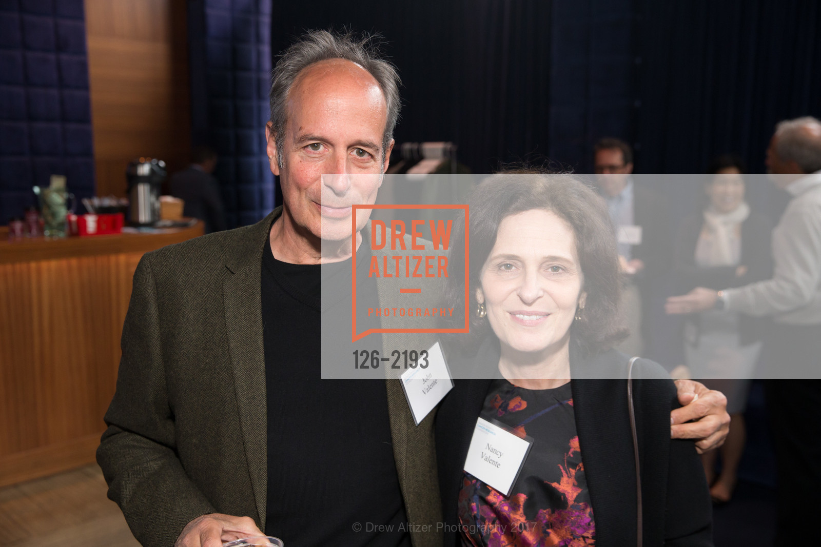 John Valente, Nancy Valente, Damon Runyon Cancer Research Foundation's Benefit Performance of Hamilton, Orpheum Theatre, Blue Room. 1192 Market Street, May 16th, 2017, Photo #126-2193 John Valente, Nancy Valente, Photo #126-2193