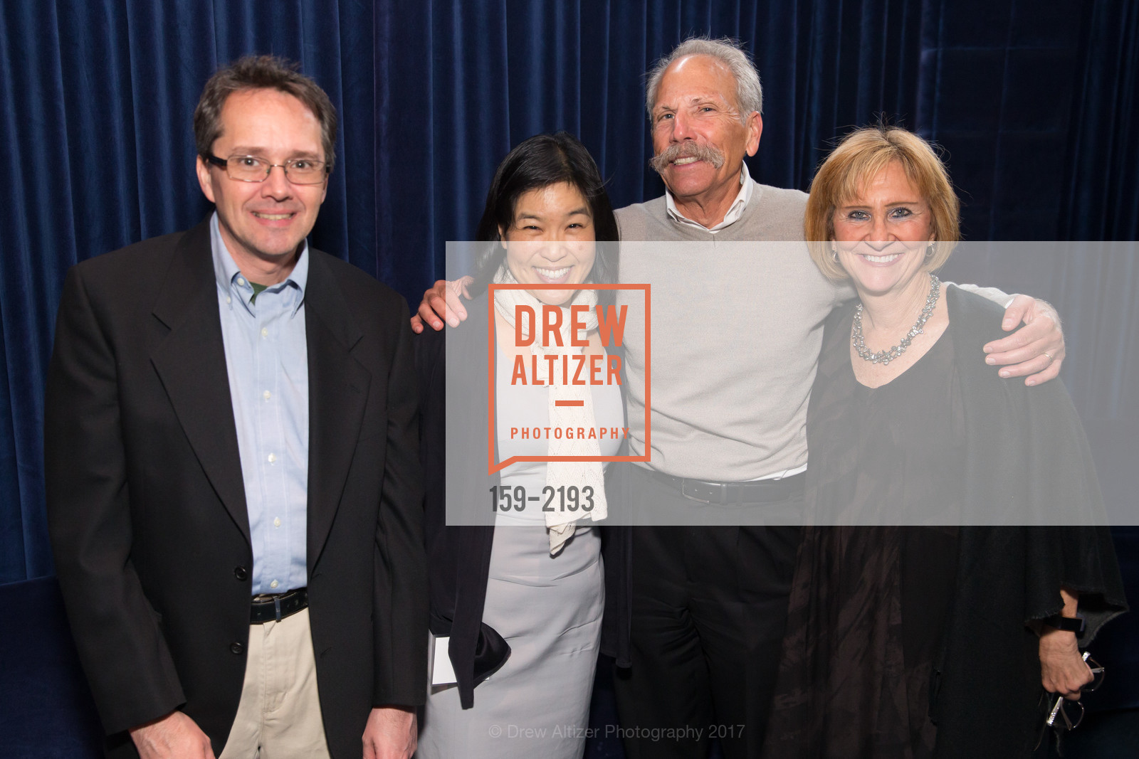 Matt Jacobson, Judy Chu, Joe Guglielmo, Deter Guglielmo, Damon Runyon Cancer Research Foundation's Benefit Performance of Hamilton, Orpheum Theatre, Blue Room. 1192 Market Street, May 16th, 2017, Photo #159-2193 Matt Jacobson, Judy Chu, Joe Guglielmo, Deter Guglielmo, Photo #159-2193