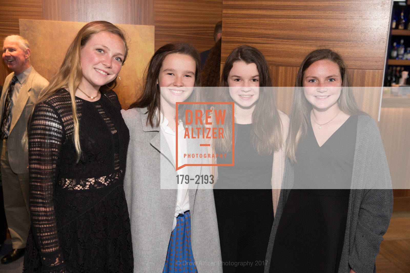 Madison Kjeldgaard, Riley French, Sydney Kjeldgaard, Damon Runyon Cancer Research Foundation's Benefit Performance of Hamilton, Orpheum Theatre, Blue Room. 1192 Market Street, May 16th, 2017, Photo #179-2193 Madison Kjeldgaard, Riley French, Sydney Kjeldgaard, Photo #179-2193