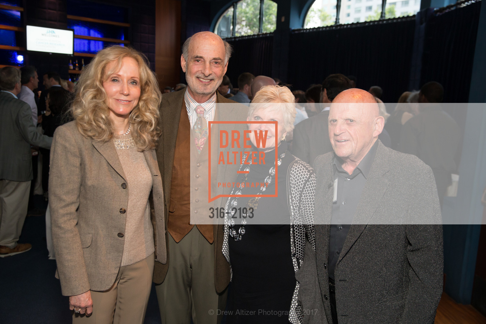 Mary Swig, Steven Swig, Connie Lurie, Bob Lurie, Damon Runyon Cancer Research Foundation's Benefit Performance of Hamilton, Orpheum Theatre, Blue Room. 1192 Market Street, May 16th, 2017, Photo #316-2193 Mary Swig, Steven Swig, Connie Lurie, Bob Lurie, Photo #316-2193