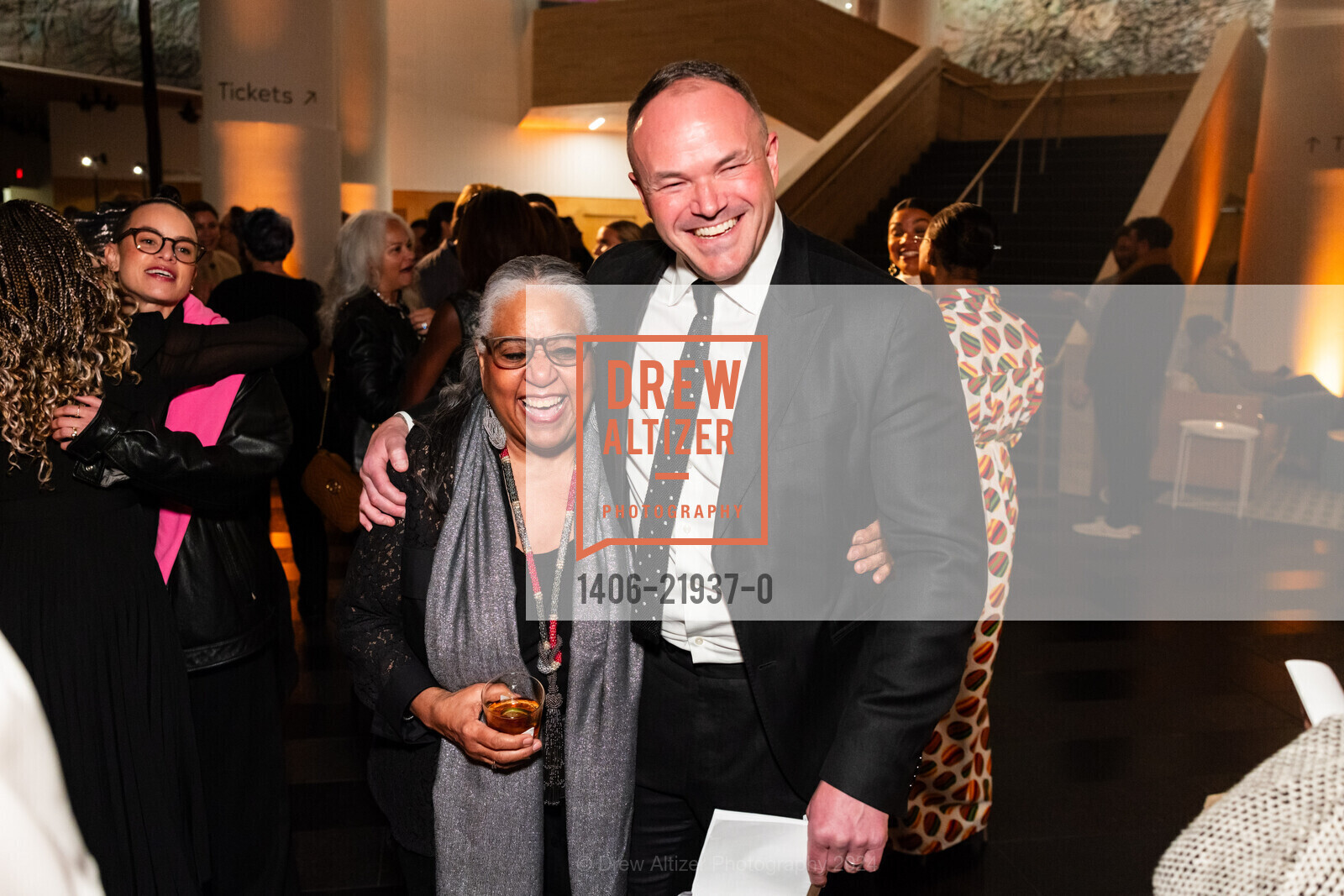 Leslie King Hammond, Chris Bedford, SFMOMA hosts Opening Reception for Amy Sherald: American Sublime, San Francisco Museum of Modern Art. 151 3rd St, November 13th, 2024, Photo #1406-21937-0 Leslie King Hammond, Chris Bedford, Photo #1406-21937-0