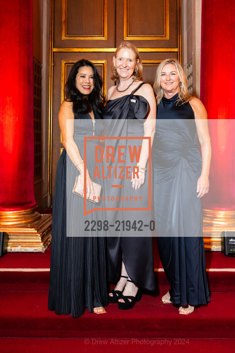 Helen Lin-Murphy, Katherine Taylor, Denise Dinsmore, AN EVENING ON THE STAGE honoring Speaker Emerita Nancy Pelosi and Paul Pelosi, War Memorial Opera House. 301 Van Ness Avenue, November 18th, 2024, Photo #2298-21942-0 Helen Lin-Murphy, Katherine Taylor, Denise Dinsmore, Photo #2298-21942-0