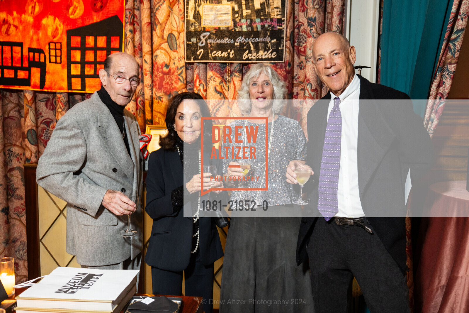 Steve Kaplan, Alyce Kaplan, Diane Master, Rob Master, XERO Club, Museum of Craft and Design's 20th Anniversary Gala, Saint Joseph's Art Society. 1401 Howard St, November 23rd, 2024, Photo #1081-21952-0 Steve Kaplan, Alyce Kaplan, Diane Master, Rob Master, Photo #1081-21952-0