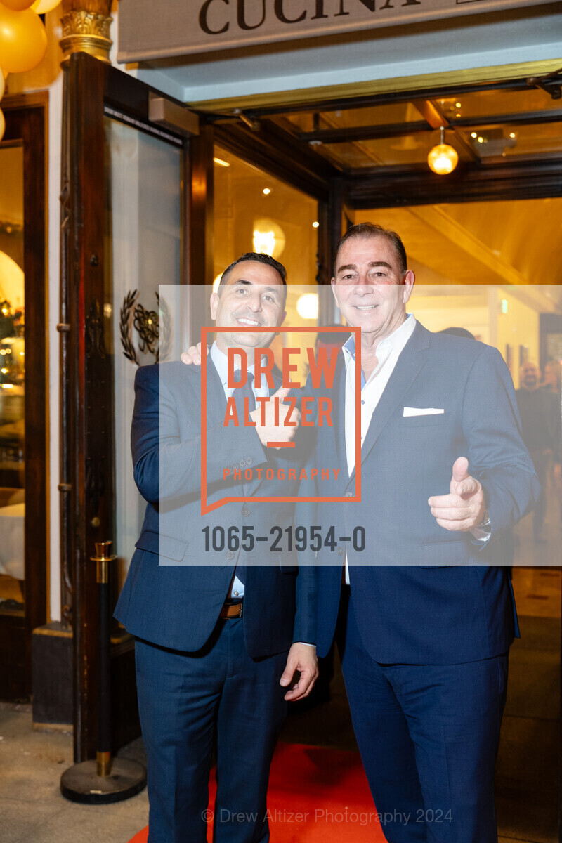 Francesco Covucci, Marc Corsi, North Beach Restaurant Opening, North Beach Restaurant. 1512 Stockton St, December 3rd, 2024, Photo #1065-21954-0 Francesco Covucci, Marc Corsi, Photo #1065-21954-0