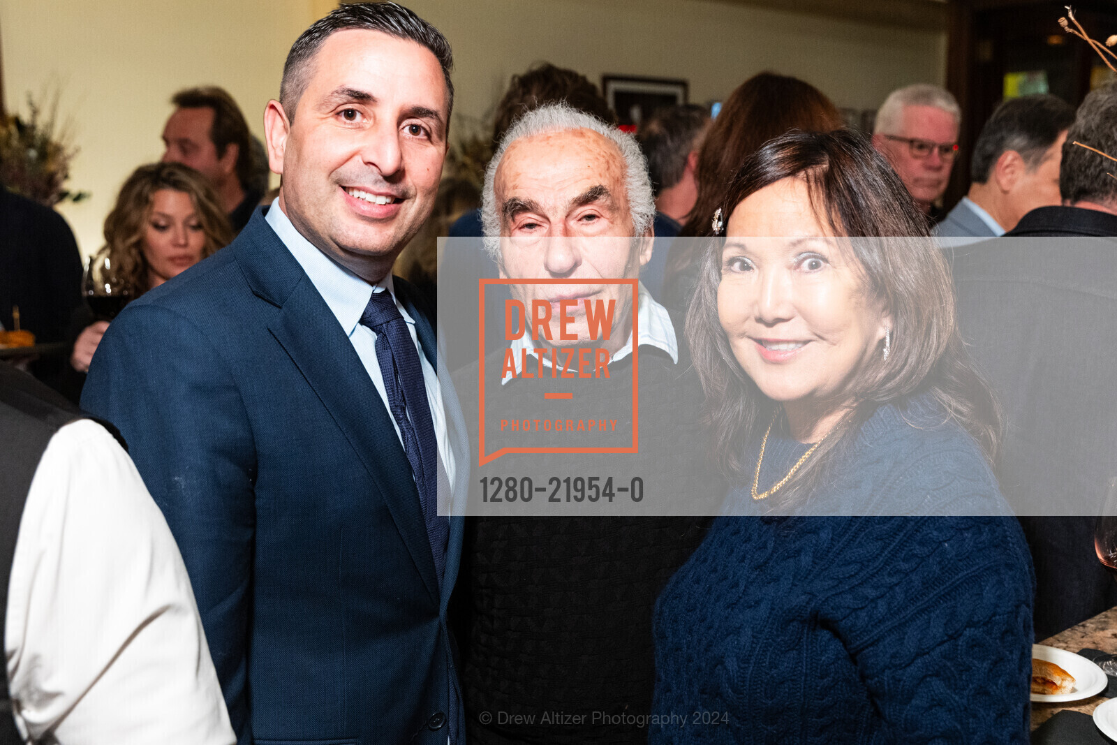 Francesco Covucci, Giampaolo Boschetti, Donna Walden, North Beach Restaurant Opening, North Beach Restaurant. 1512 Stockton St, December 3rd, 2024, Photo #1280-21954-0 Francesco Covucci, Giampaolo Boschetti, Donna Walden, Photo #1280-21954-0