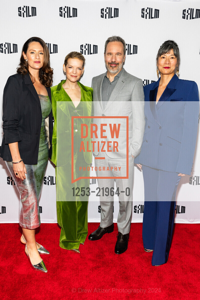 Jessie Fairbanks, Tanya Lapointe, Denis Villeneuve, Anne Lai, 2024 SFFILM Awards Night, Fort Mason Center & Arts Center Gateway Pavillion. 2 Marina Blvd Bldg A, December 9th, 2024, Photo #1253-21964-0 Jessie Fairbanks, Tanya Lapointe, Denis Villeneuve, Anne Lai, Photo #1253-21964-0